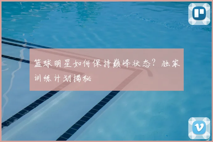 篮球明星如何保持巅峰状态？独家训练计划揭秘